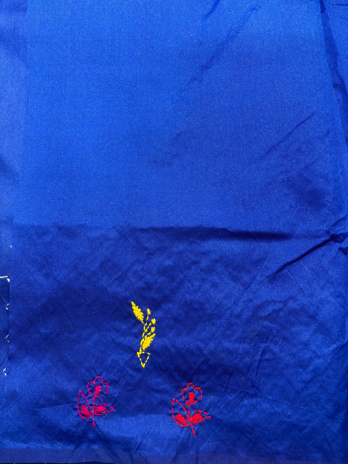 BLUE COTTON SAREE
