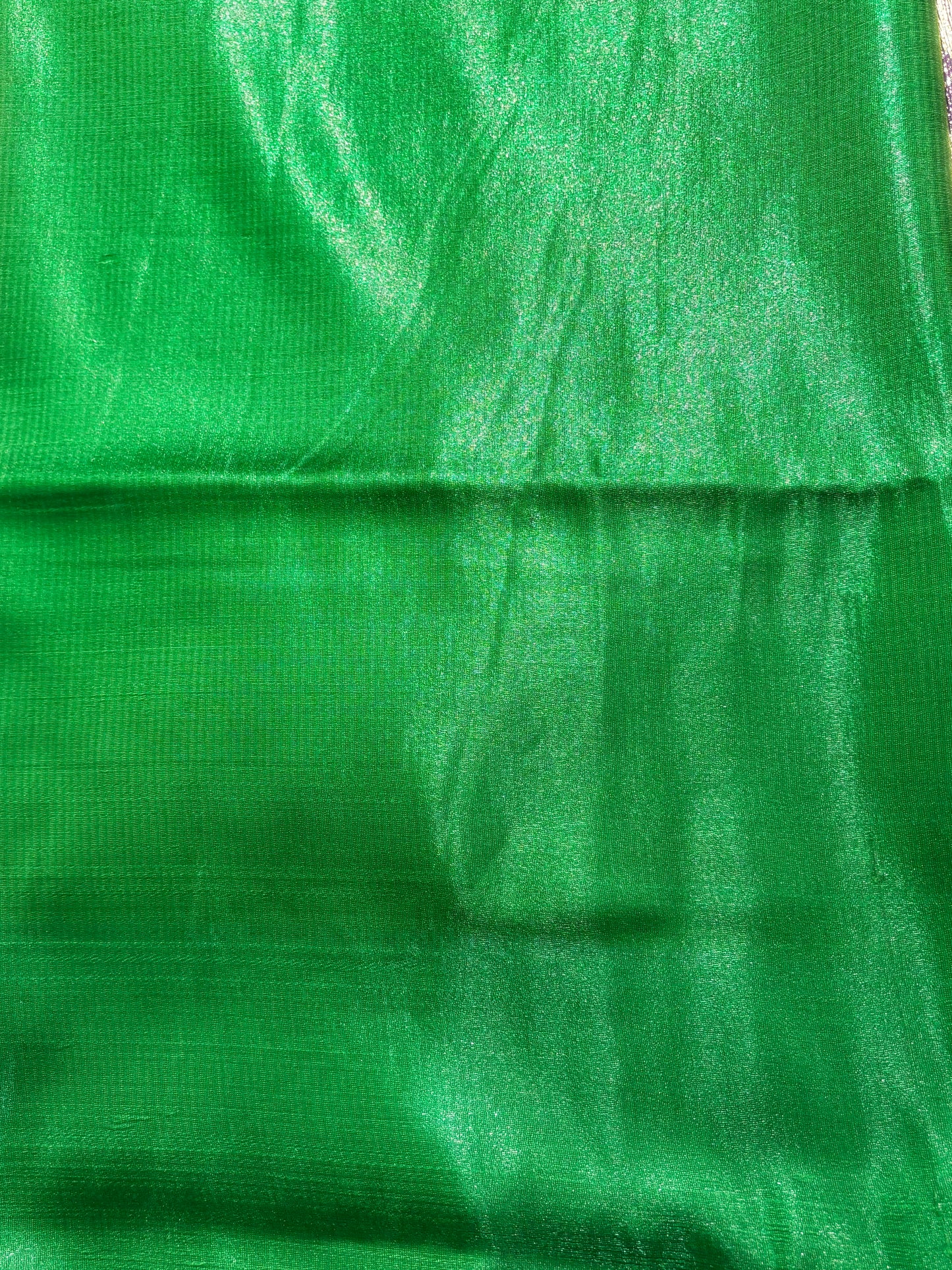 PURPLE GREEN BANARASI SEMI SILK SAREE