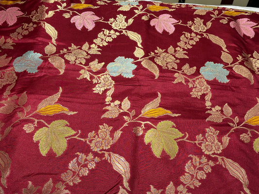 MAROON DOLA SILK SAREE