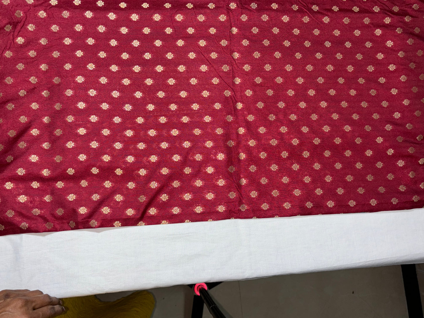 MAROON DOLA SILK SAREE