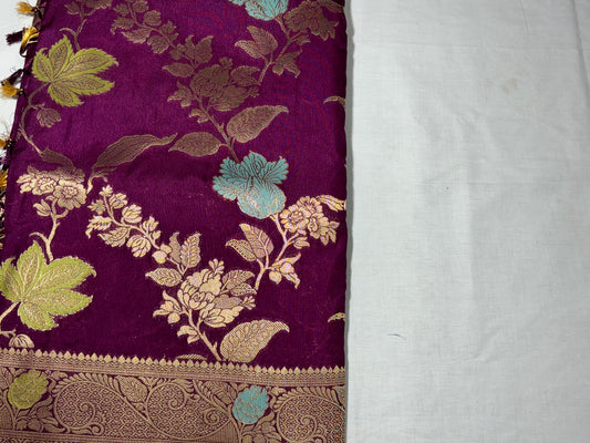 MEGENTA PINK DOLA SILK SAREE