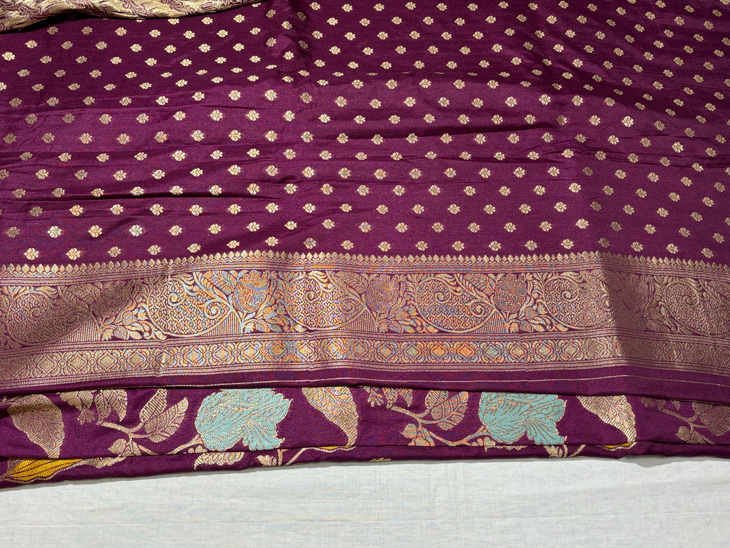 MEGENTA PINK DOLA SILK SAREE