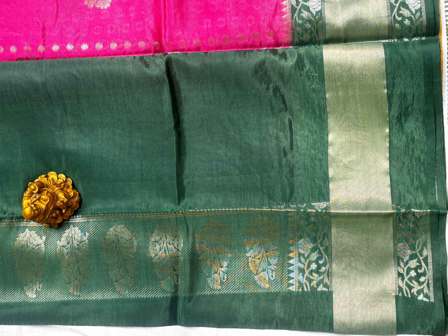 MEGENTA CHINIYA SILK SAREE
