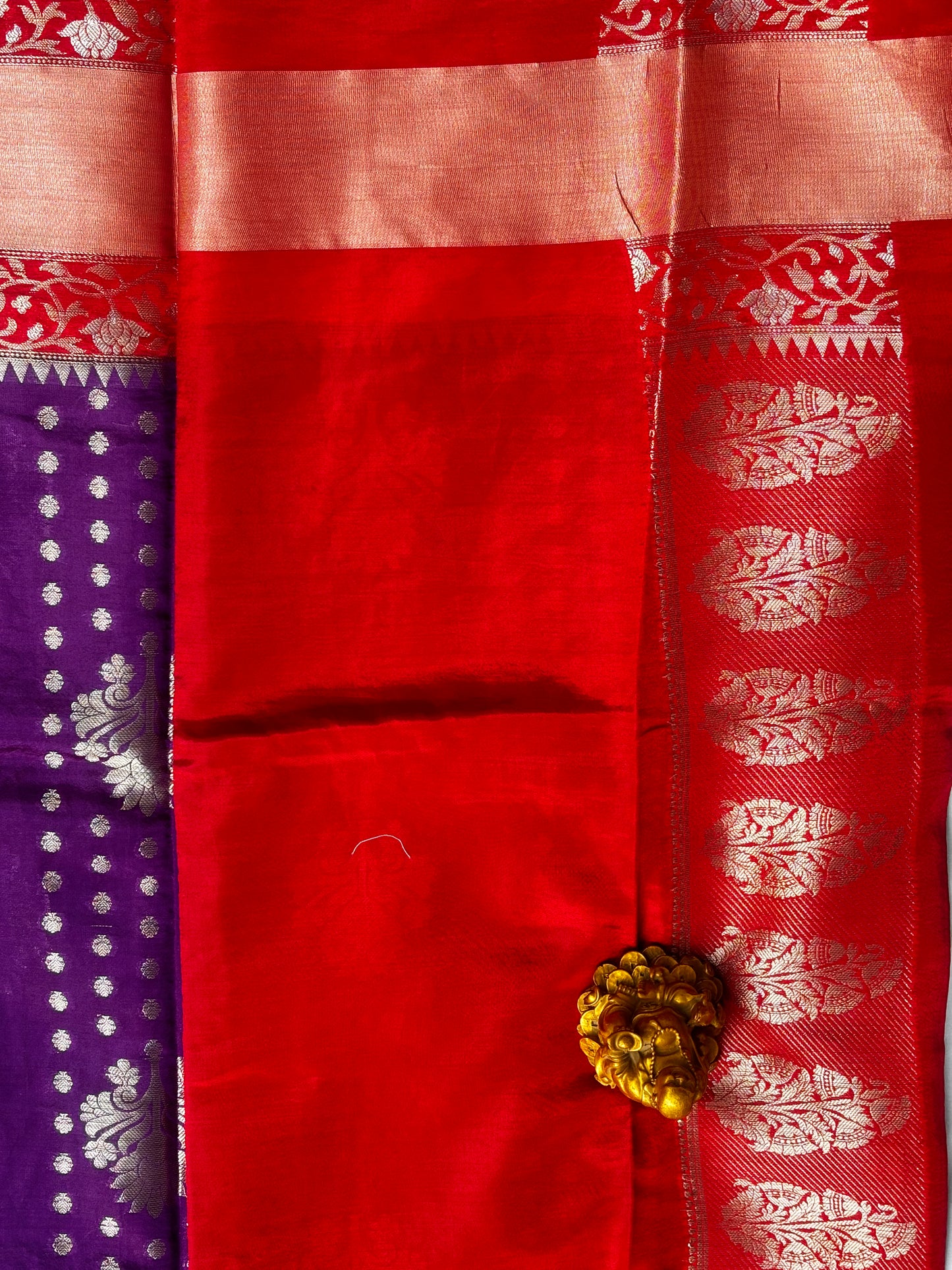 PURPLE CHINIYA SILK SAREE