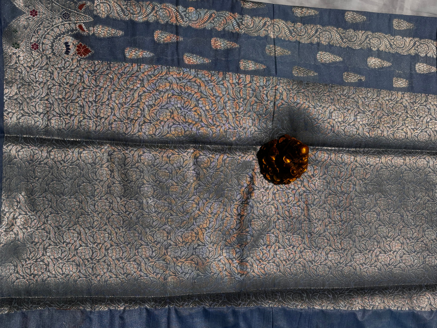 GREY CHINIYA SILK SAREE