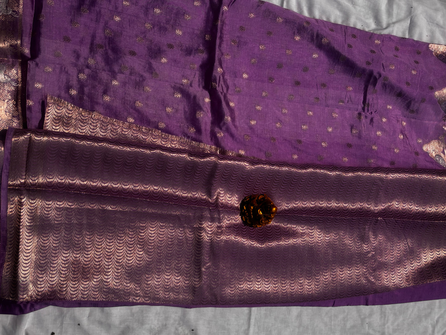 LIGHT PURPLE CHINIYA SILK SAREE