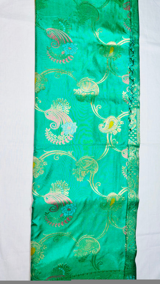 SEA GREEN DOLA SILK SAREE
