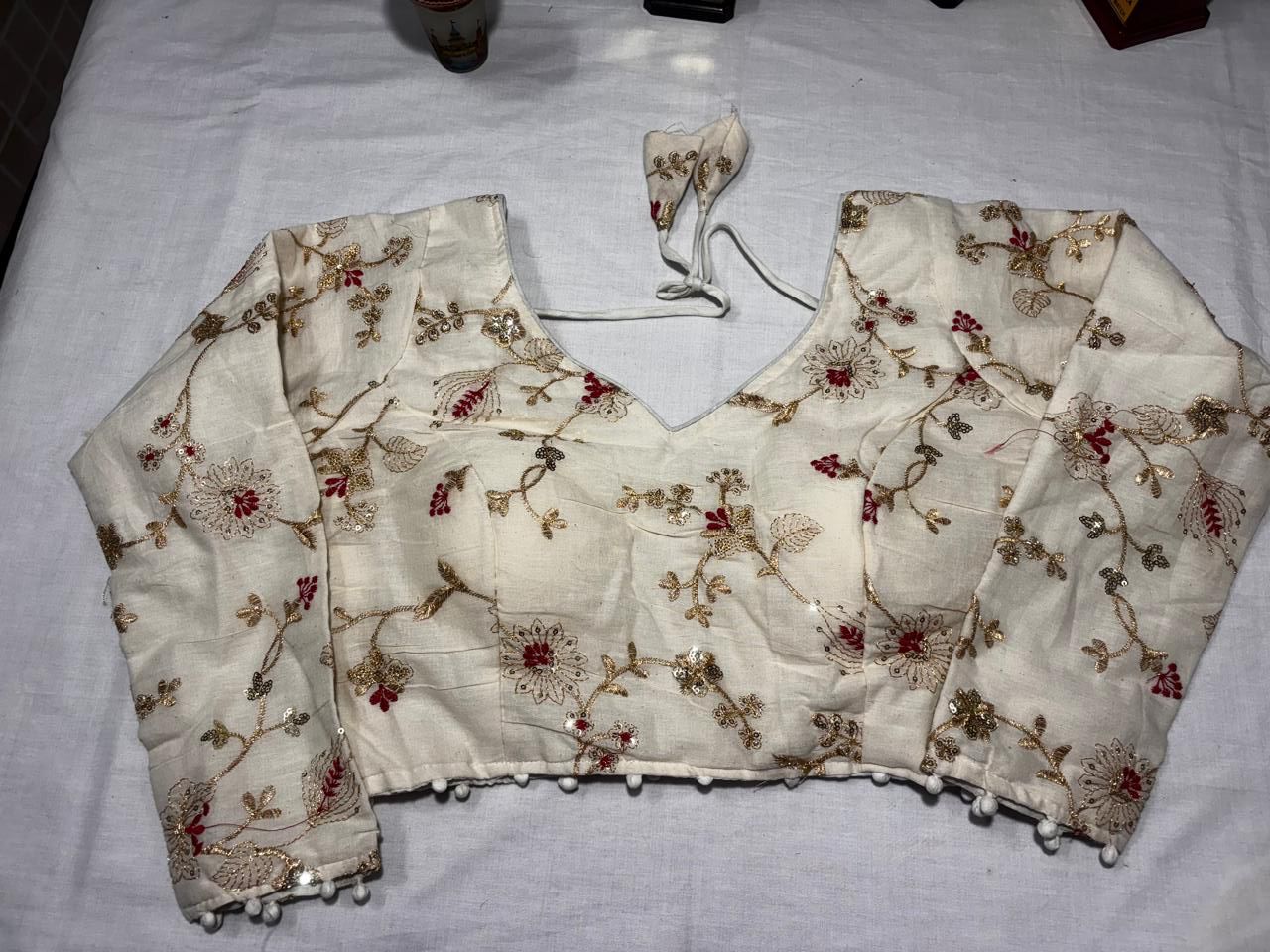 HALFWHITE PURE KHADI COTTON BLOUSE