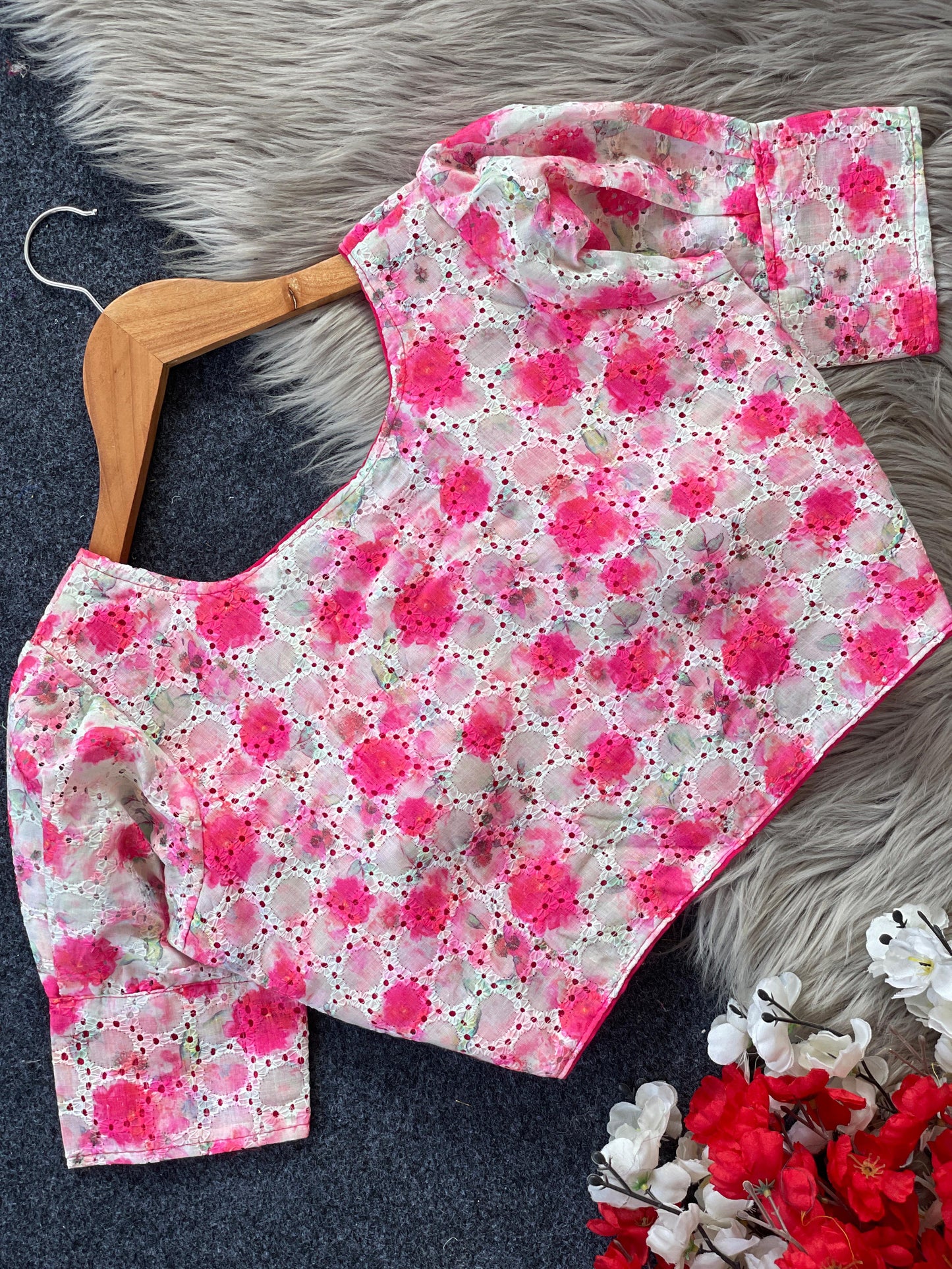 PURE COTTON HAKOBA BLOUSE