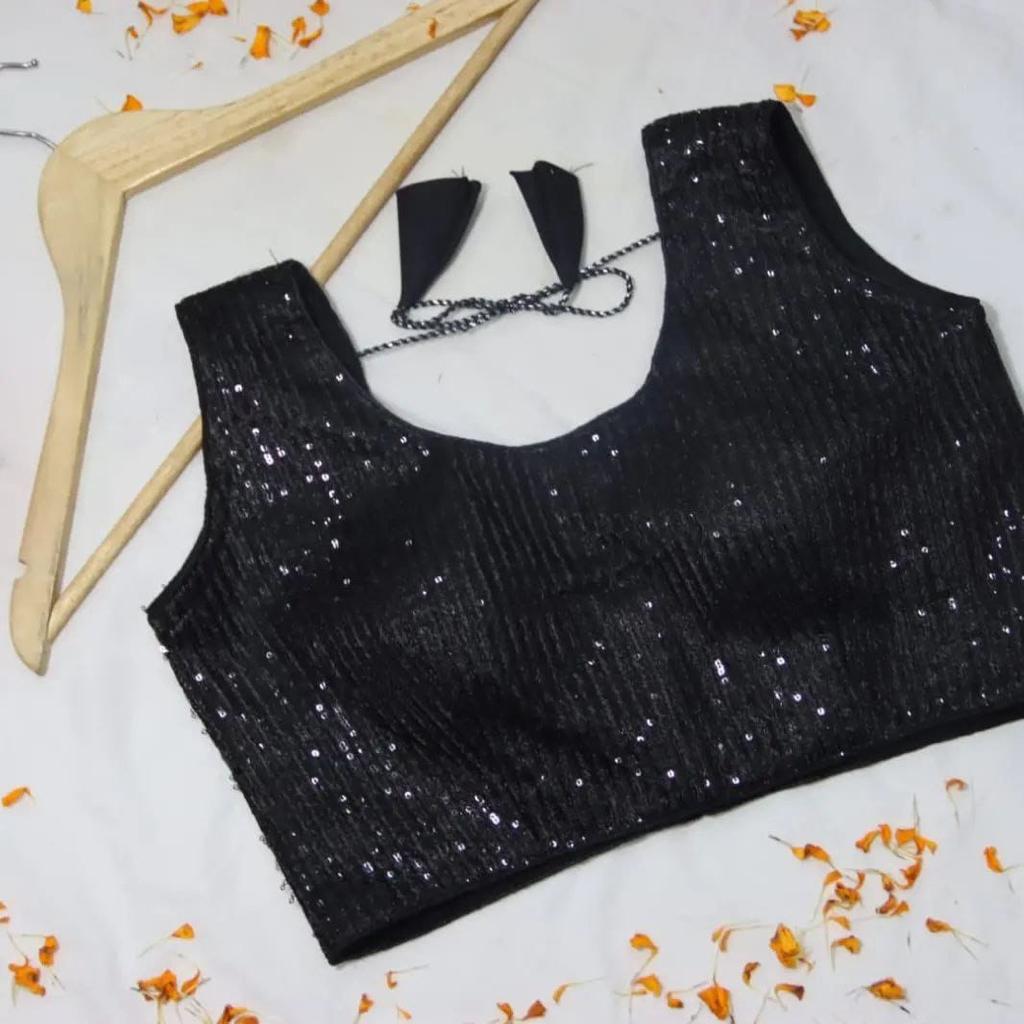 SILVER SEQUENCE BLOUSE