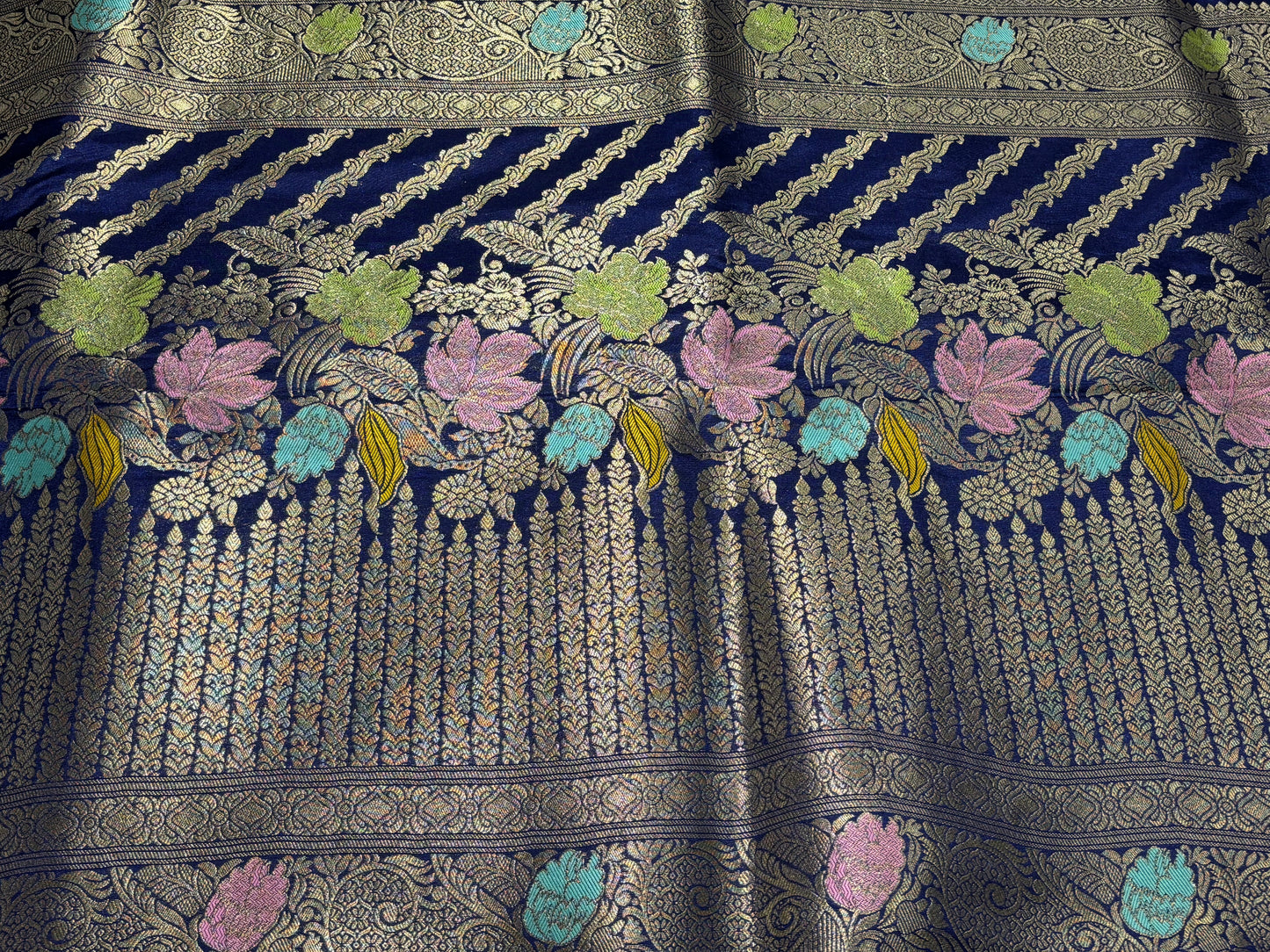 NAVYBLUE DOLA SILK SAREE