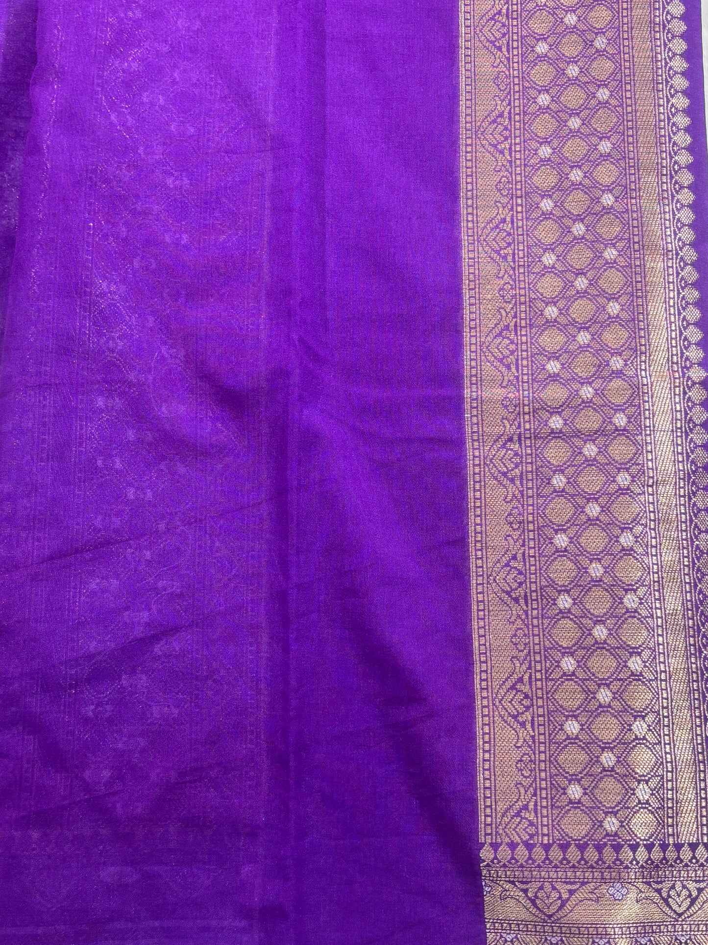 purple Banarasi  Silk Saree