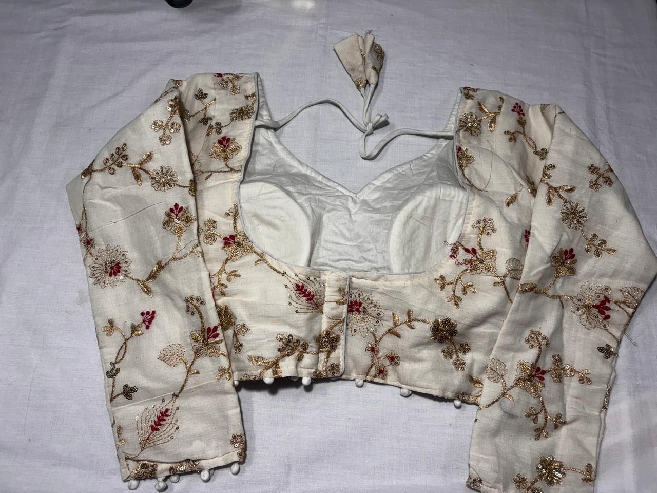 HALFWHITE PURE KHADI COTTON BLOUSE